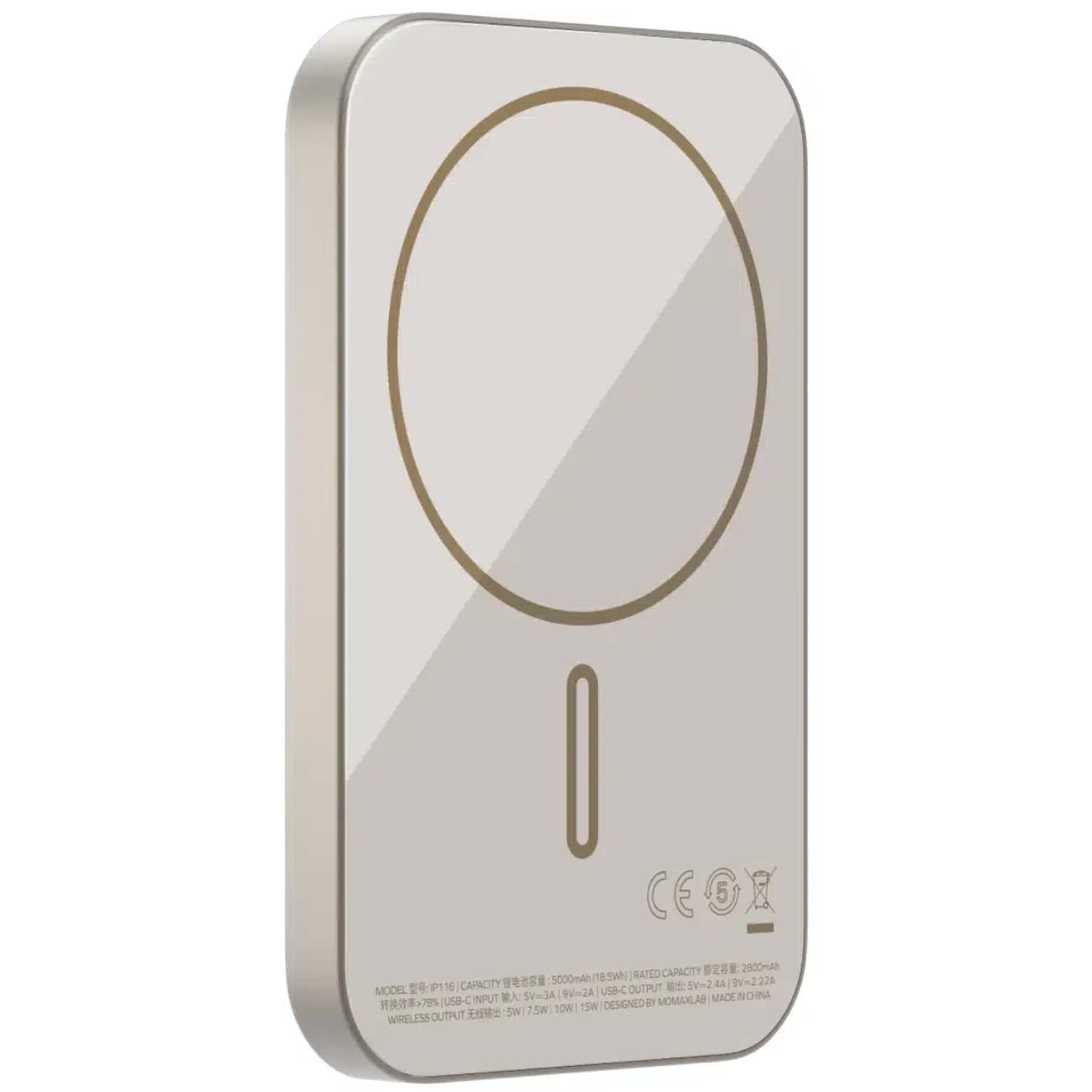 پاور بانک 5000 وایرلس مومکس IP116 Q.Mag X توان 20 وات — تصویر ۸