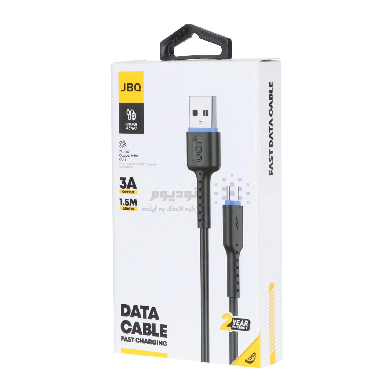 کابل شارژ 1.5 متری فست JBQ Type-C مدل CA-732 – مشکی (گارانتی یکساله رصاصی) — تصویر ۲