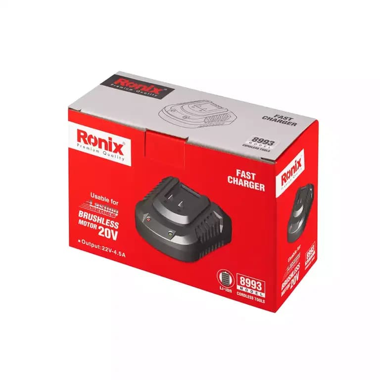 شارژر سریع باتری رونیکس مدل RONIX 8993 با خروجی 22 ولت 4.5 آمپر — تصویر ۲