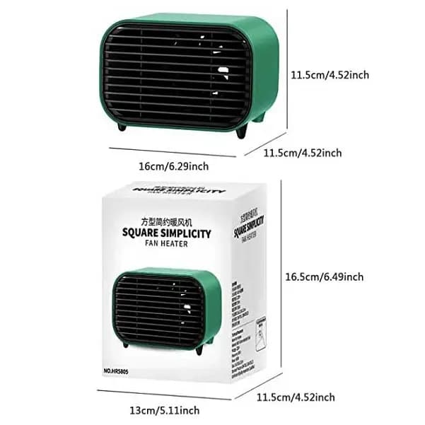 بخاری برقی فن دار FAN HEATER مدل HR5805 — تصویر ۳