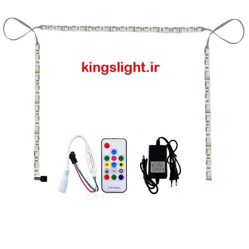 پکیج نورپردازی پشت تلویزیون با ریسه ic) ARGB) — تصویر ۲