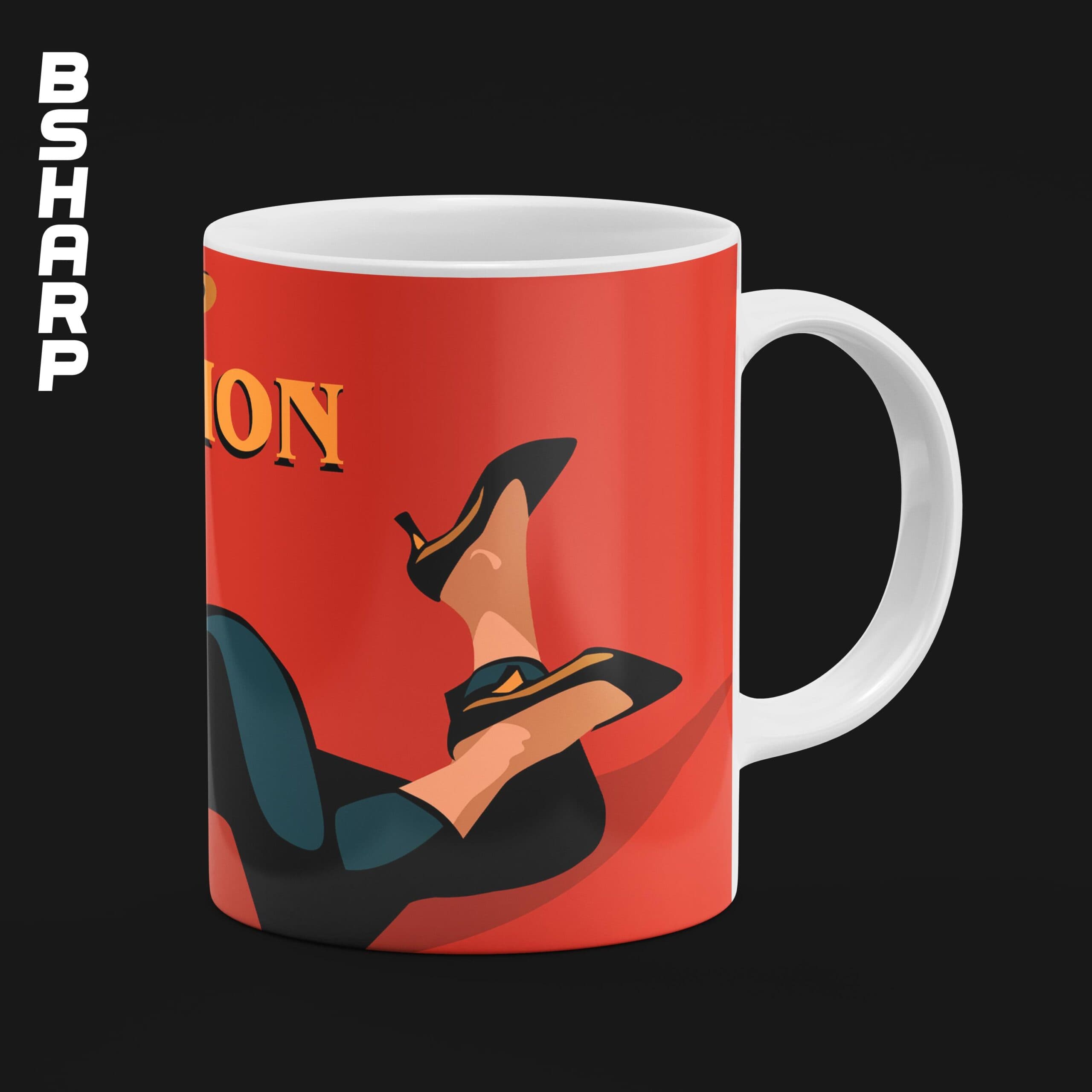 ماگ Pulp Fiction طرح Feet