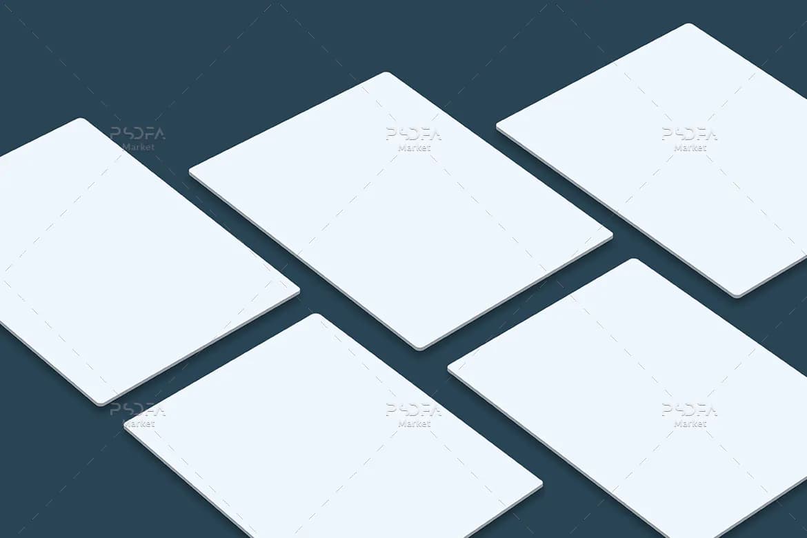 موکاپ وب سایت به صورت پرسپکتیو — تصویر ۸