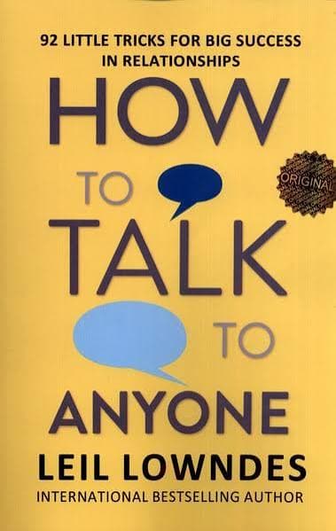 کتابHow to Talk to Anyone(چگونه با هر کسی صحبت کنیم)نسخه انگلیسی PDF