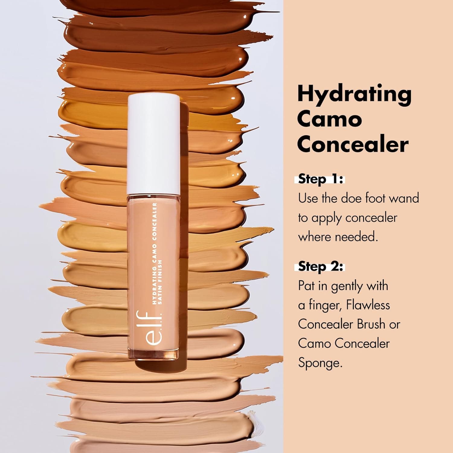 کانسیلر آبرسان کامو الف (e.l.f) e.l.f. Hydrating Camo Concealer – Light Beige — تصویر ۵