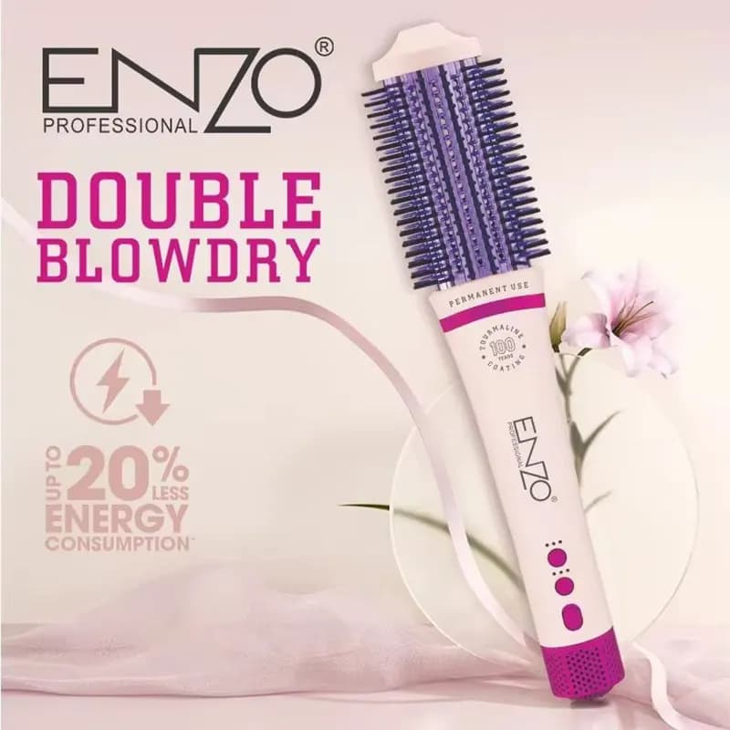 برس سشوار 2 کاره مدل EN-6224 انزو ENZO EN-6224 Double Blowdry Hair Dryer Brush — تصویر ۳