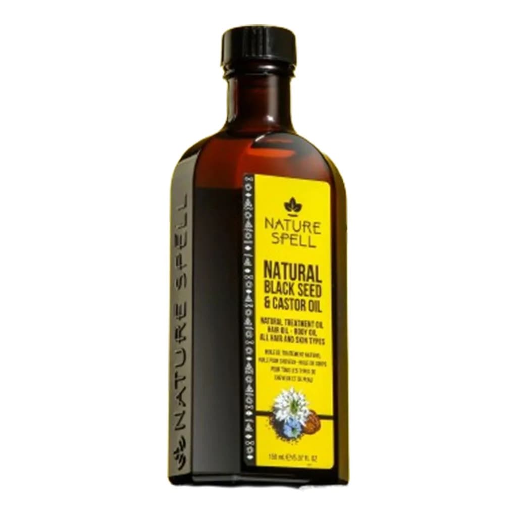 روغن کرچک و سیاه دانه نیچر اسپل درمانی طبیعی مناسب انواع مو و بدن — تصویر ۳