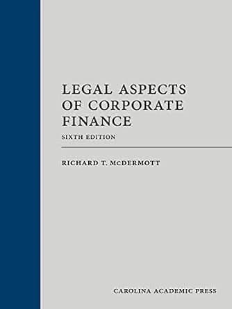 و دانلود نسخه کامل کتاب زبان اصلی Legal Aspects of Corporate Finance, Sixth Edition PDF | دانلود کتاب خارجی