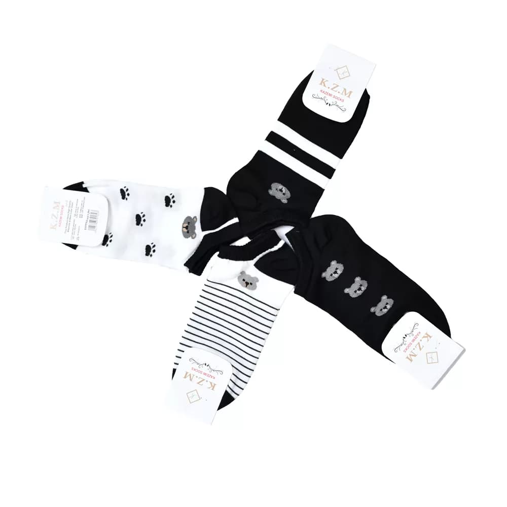 جوراب دخترانه طرح تدی کد 24499