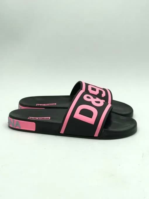 کد 1600 صندل دولچه گابانا dolce & gabbana صورتی مشکی D&G 1984 — تصویر ۸