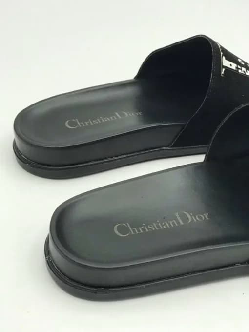 کد 300 صندل DIOR دیور مشکی نقره ای — تصویر ۶