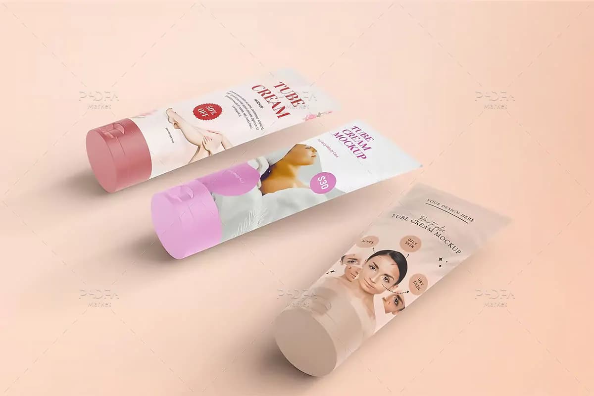 موکاپ تیوب آرایشی و بهداشتی — تصویر ۴