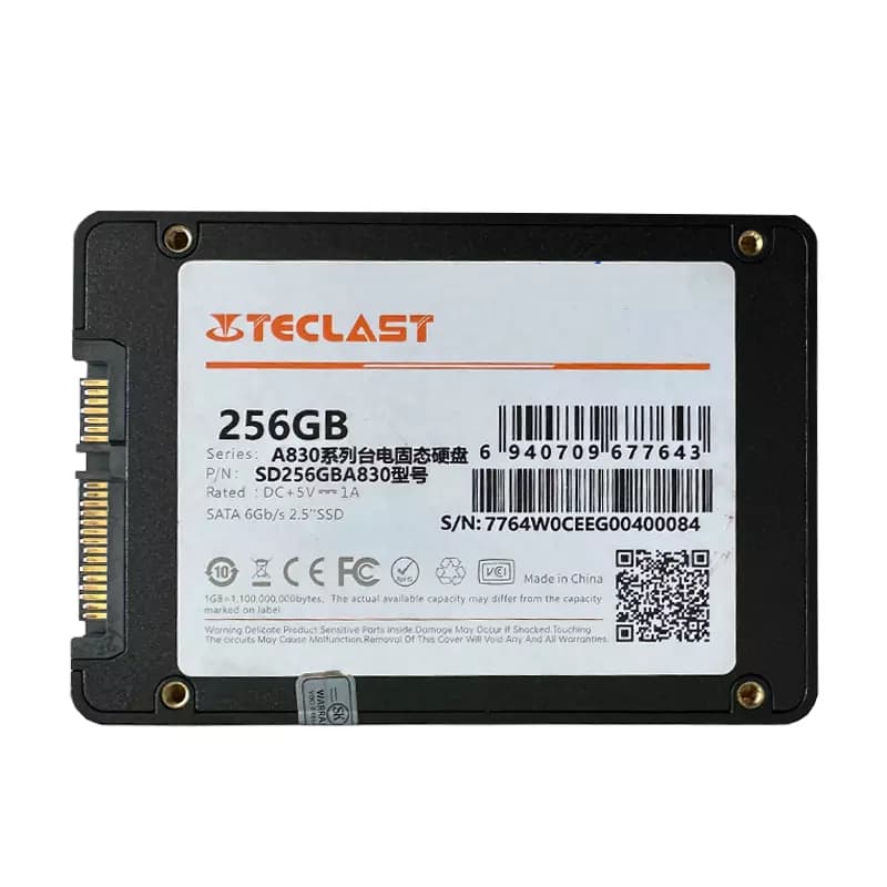 حافظه Teslast 256GB SSD استوک در حد نو — تصویر ۲