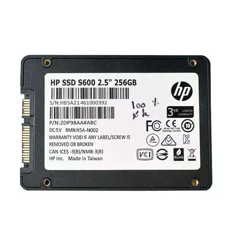 حافظه SSD HP S600 256GB استوک در حد نو — تصویر ۲