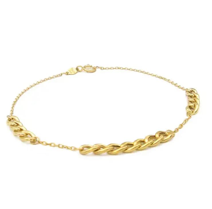 دستبند طلا 18 عیار زنانه دوست خوب مدل کارتیه 3 تیکه کد dk053