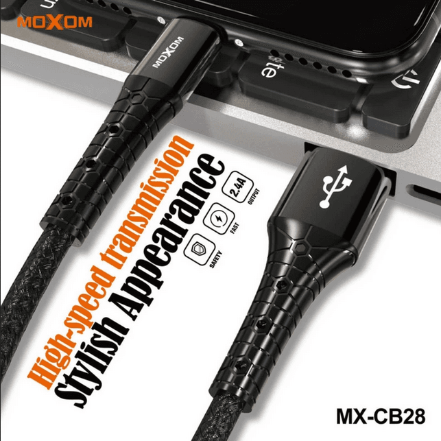 کابل تبدیل USB به USB-C موکسوم مدل CB-28 طول 1 متر — تصویر ۳