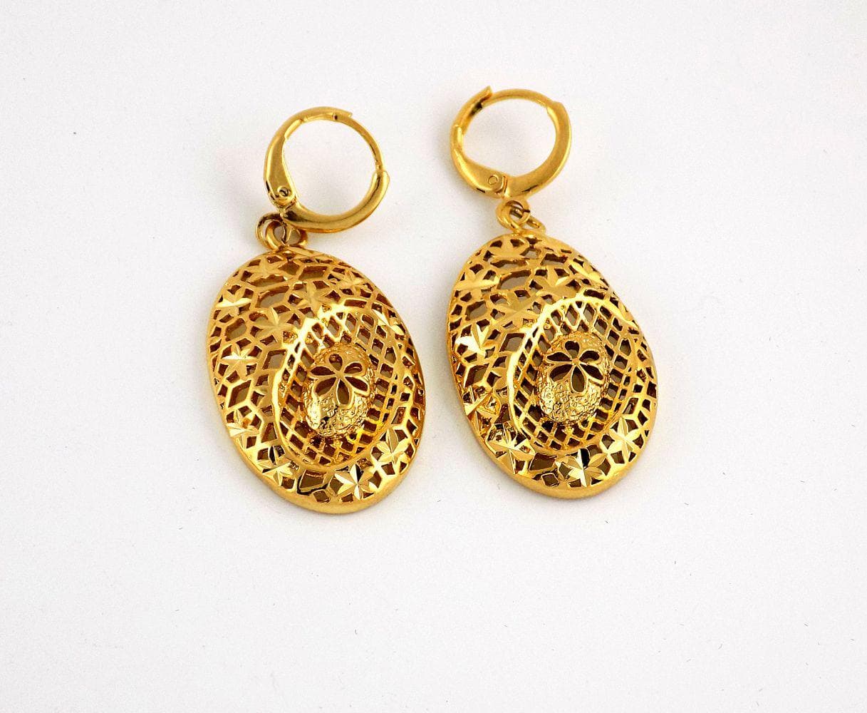 نیم ست زنانه طرح طلای استیل با روکش آب طلای 18 عیار pr-s144 — تصویر ۲