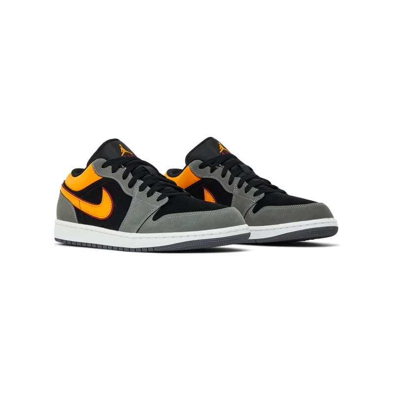 کفش نایک ایرجردن 1 ساق کوتاه طوسی نارنجی Nike Air Jordan 1 Low SE Vivid Orange — تصویر ۵