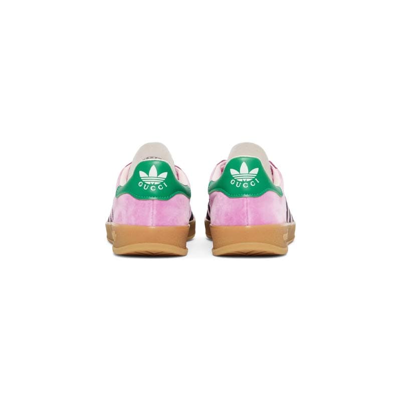 کفش آدیداس گزل گوچی صورتی Adidas Gazelle Gucci Pink Velvet — تصویر ۴