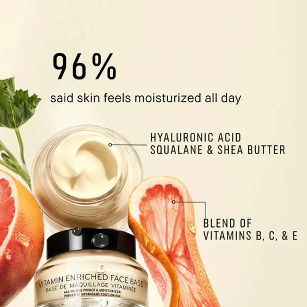 کرم مرطوب کننده حاوی پرایمر بابی براون مغذی و ویتامینه حاوی هیالورونیک اسید vitamin enriched face base — تصویر ۲