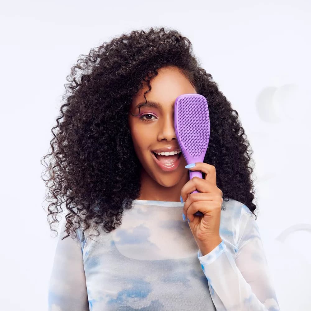 برس تنگل تیزر موی فر کد 4343 رنگ لیلاک Tangle Teezer Naturally Curly — تصویر ۲