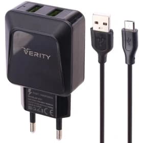 شارژر دیواری وریتی مدل AP-2121 به همراه کابل microUSB – توان ۱۰.۵ وات