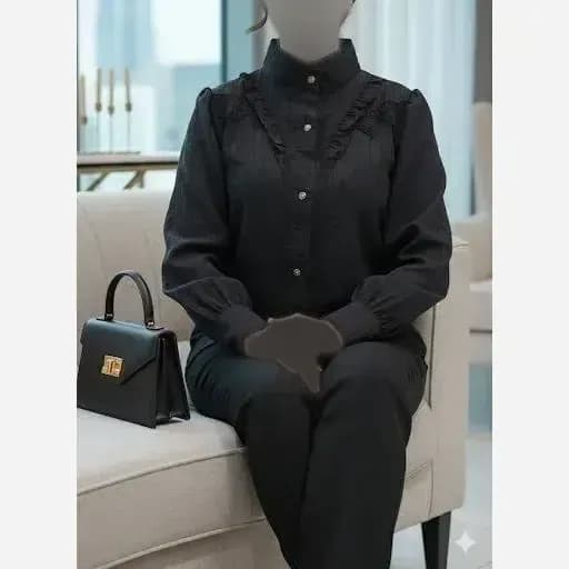 تونیک زنانه مدل حسنا جنس توکی کراش سایز بزرگ — تصویر ۵
