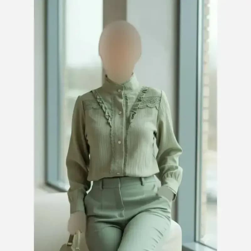 تونیک زنانه مدل حسنا جنس توکی کراش سایز بزرگ — تصویر ۴