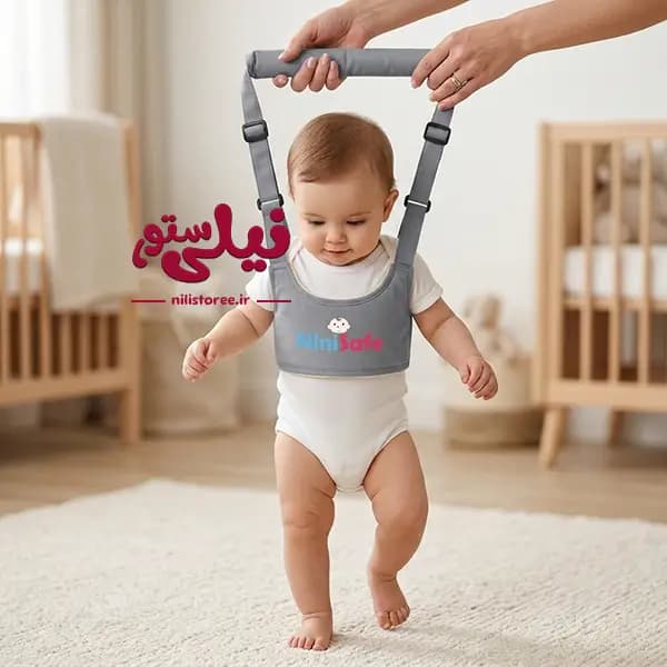 بند کمک راه کودک نیم تنه طرح ساده برند نینی سیف Nini safe — تصویر ۴