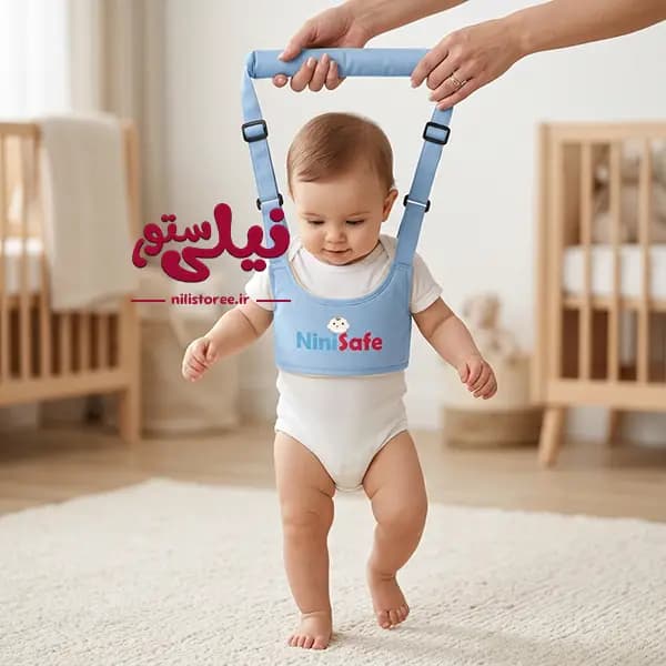 بند کمک راه کودک نیم تنه طرح ساده برند نینی سیف Nini safe — تصویر ۳