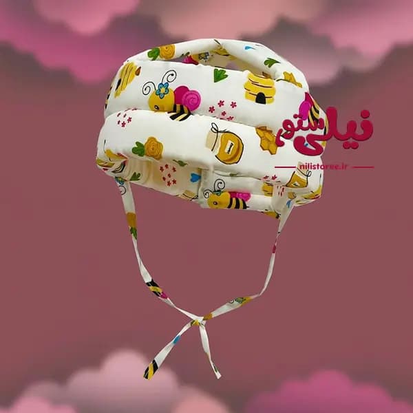 کلاه محافظ سر نوزاد طرح زنبور برند نینی سیف Nini safe — تصویر ۳