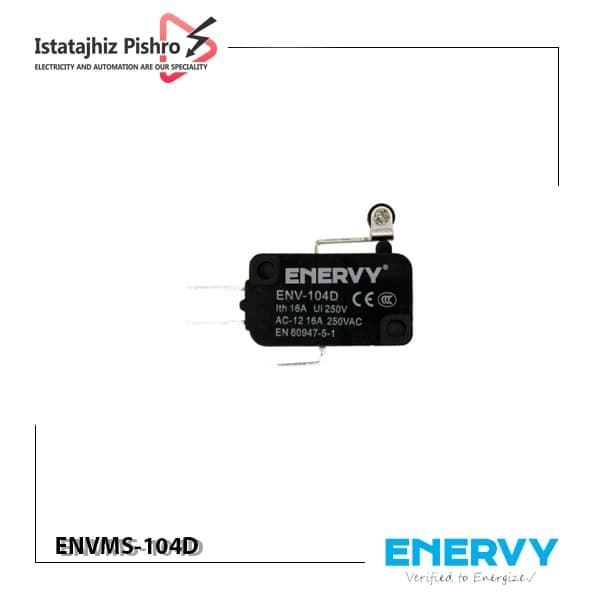 میکرو سوئیچ کوچک اهرمی کوتاه غلتکی ENVMS-104D