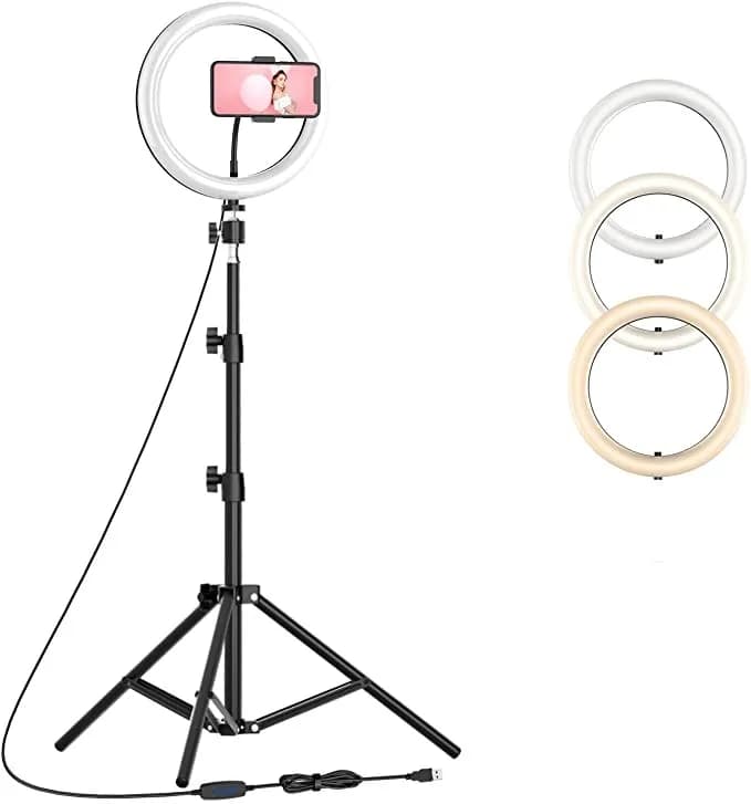رینگ لایت (26 سانتی متر 10 وات) HX-260 Ring Light + پایه