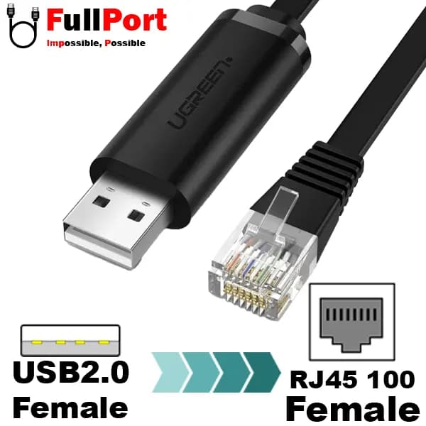 کابل مبدل USB2.0 به RJ45 100Mbps یوگرین مدل CM204-50773 — تصویر ۲