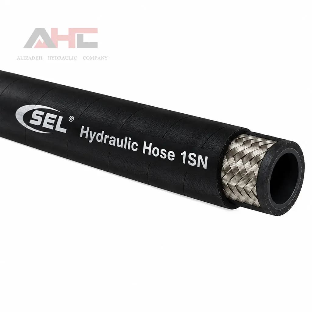 شیلنگ هیدرولیک یک لا سیم SEL مدل 1SN سایز 5/8 اینچ