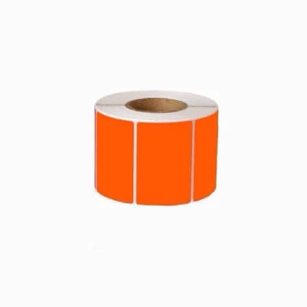 لیبل نارنجی PVC اندازه 51*34 تک ردیفه – مخصوص فروش دیجی کالا 1500 عددی