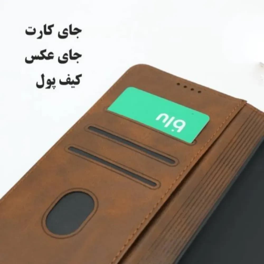 کیف کلاسوری مدل چرمی مناسب برای گوشی موبایل سامسونگ Galaxy C7 — تصویر ۸