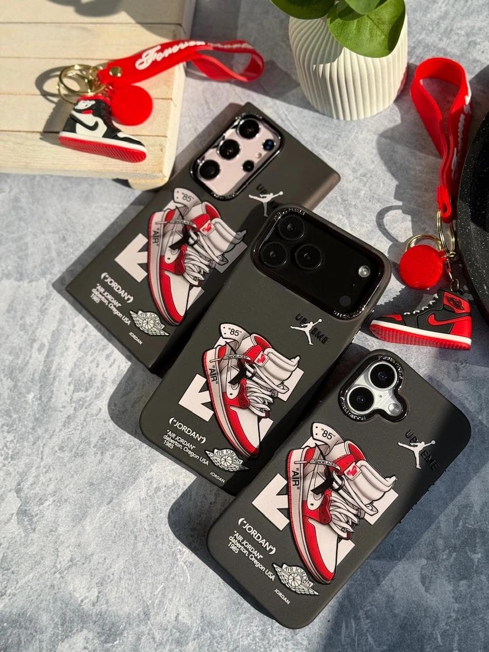 قاب Jordan 1 RED آیفون / سامسونگ / شیائومی (کدC2149) مناسب برای 16ProMax — تصویر ۳