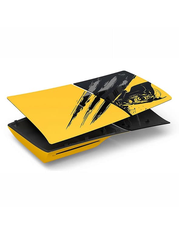 فیس پلیت اصلی طرح Marvels Wolverine Battle Yellow برای PS5 Slim