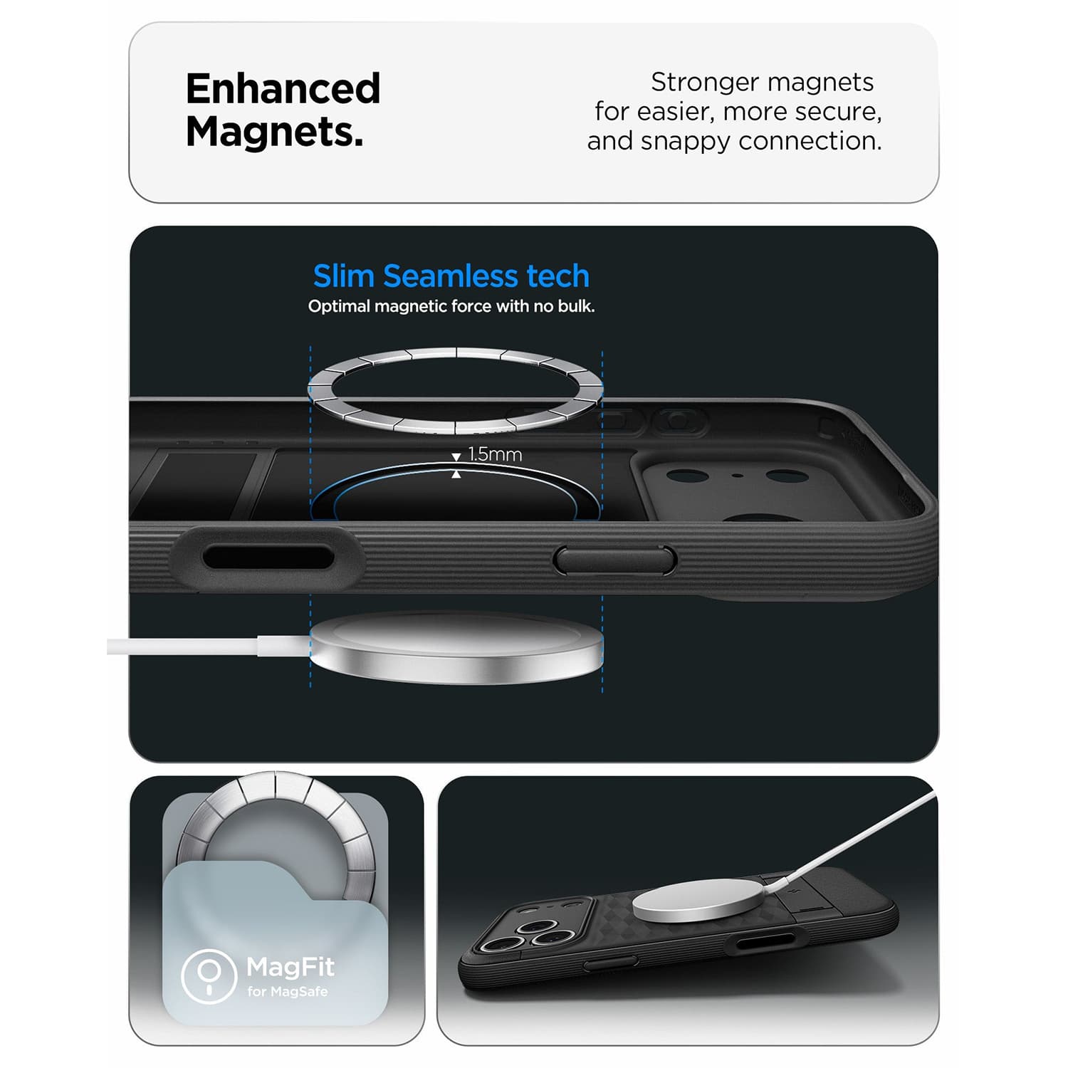 کاور اسپیگن Parallax S MagFit گوشی اپل iPhone 17 Pro Max — تصویر ۷