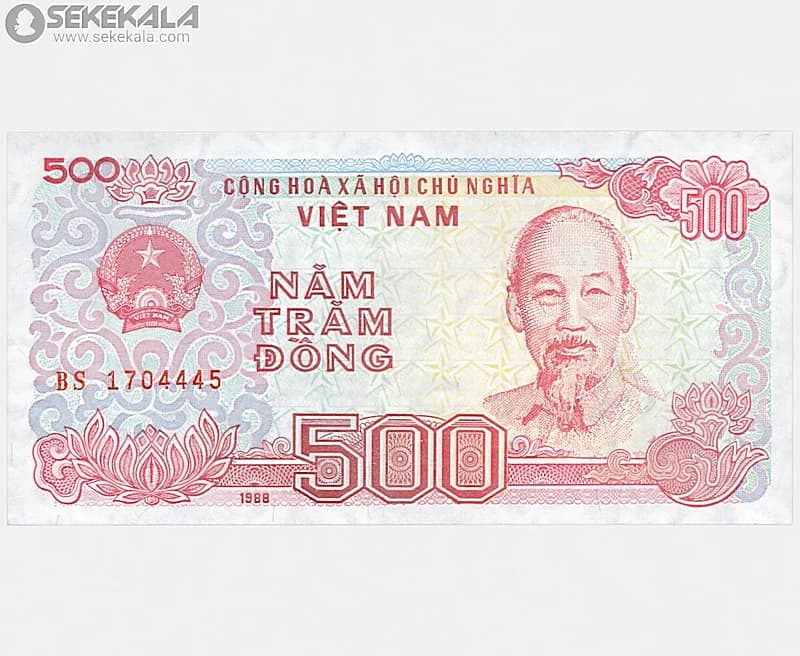 اسکناس 500 دانگ ویتنام 1988 (جمهوری سوسیالیستی)