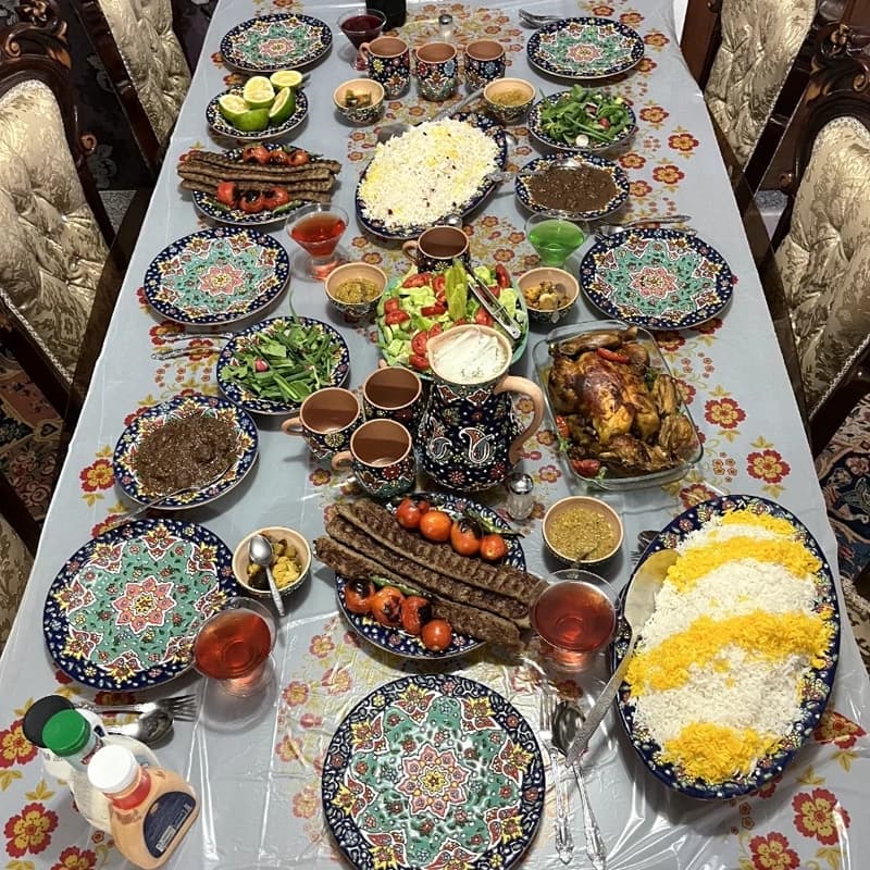 سرویس غذاخوری 6 نفره طرح فرزانه