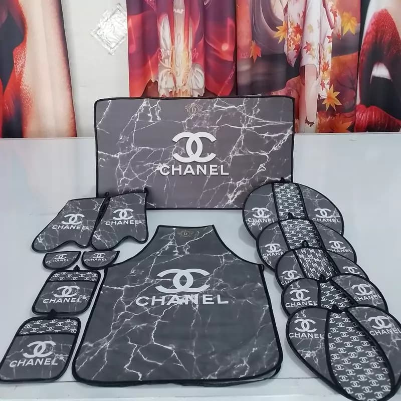 سرویس پیشبند و دمکنی آشپزخانه 13 تیکه