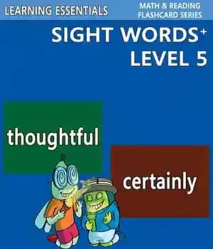 دانلود کتاب Sight Words Plus Level 5: Flash Cards with Critters for Grade 3 & Up – Plus