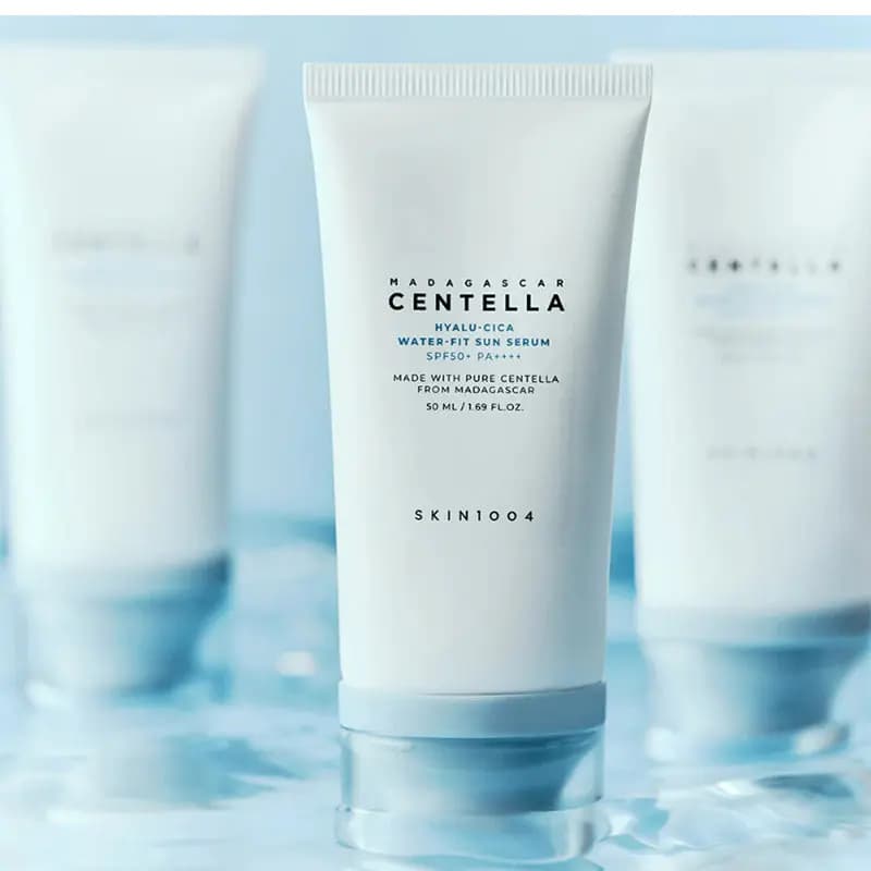 کرم ضد آفتاب بدون رنگ اسکین ۱۰۰۴ (SKIN1004) مدل Madagascar Centella Untinted Sunscreen حجم 50 میلی لیتر — تصویر ۲