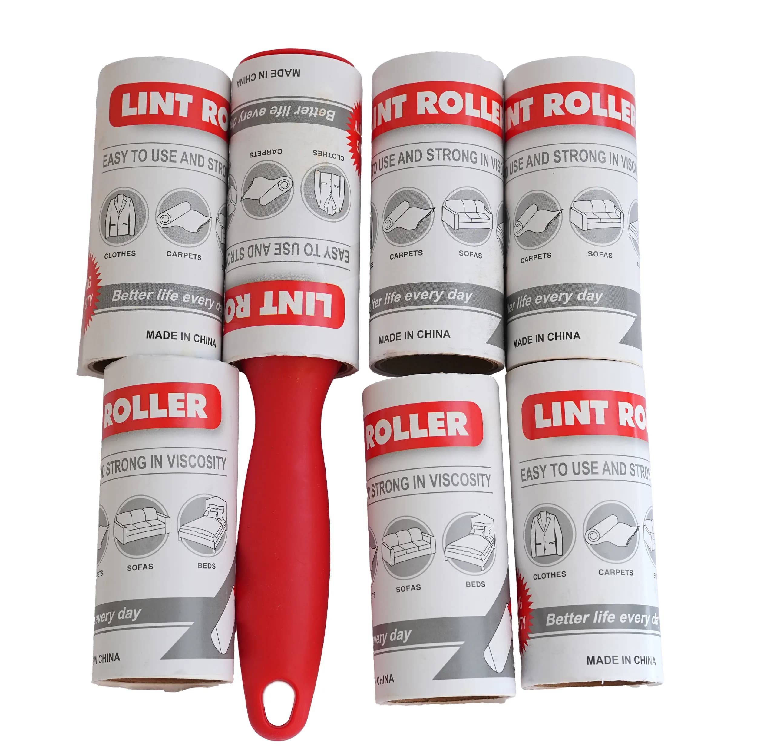 پرزگیر رولی لباس مدل Lint Roller به همراه 6 رول یدکی