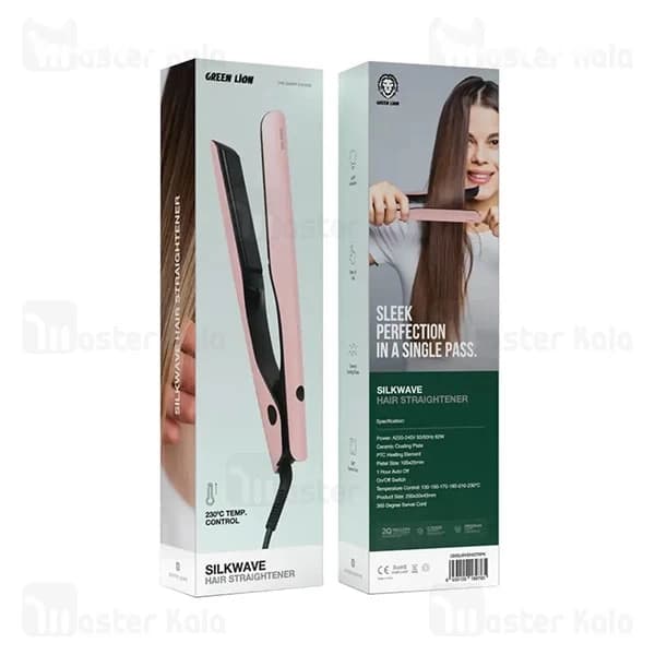 اتو مو گرین لاین Green Lion Silkwave Hair Straightener GNSLWVEHSTRPK — تصویر ۳