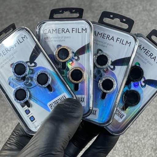 محافظ لنز آیفون 12pro max نگین دار — تصویر ۴