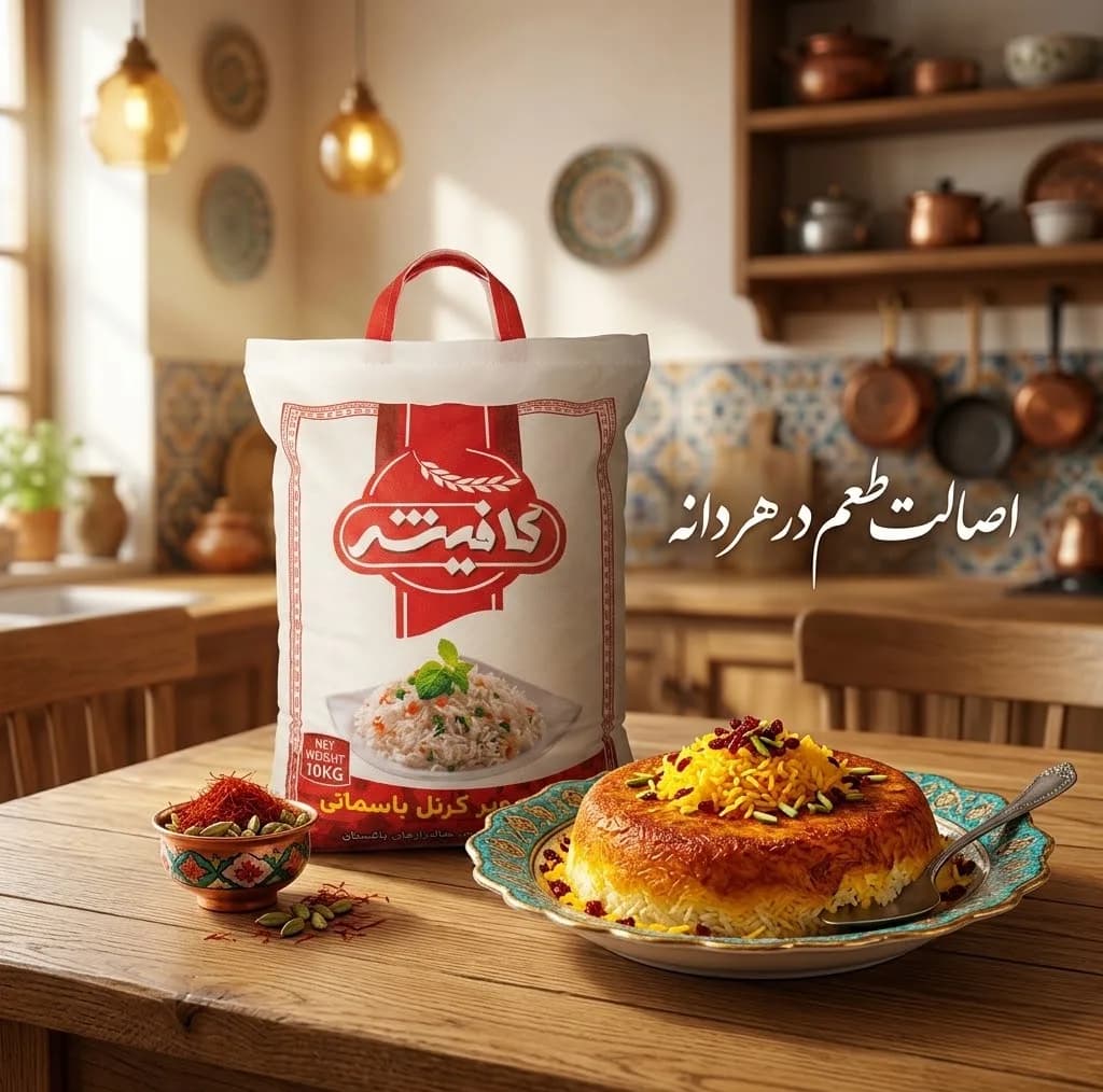 برنج کرنل باسماتی پاکستانی کافیش - ۱۰ کیلوگرم — تصویر ۱۰