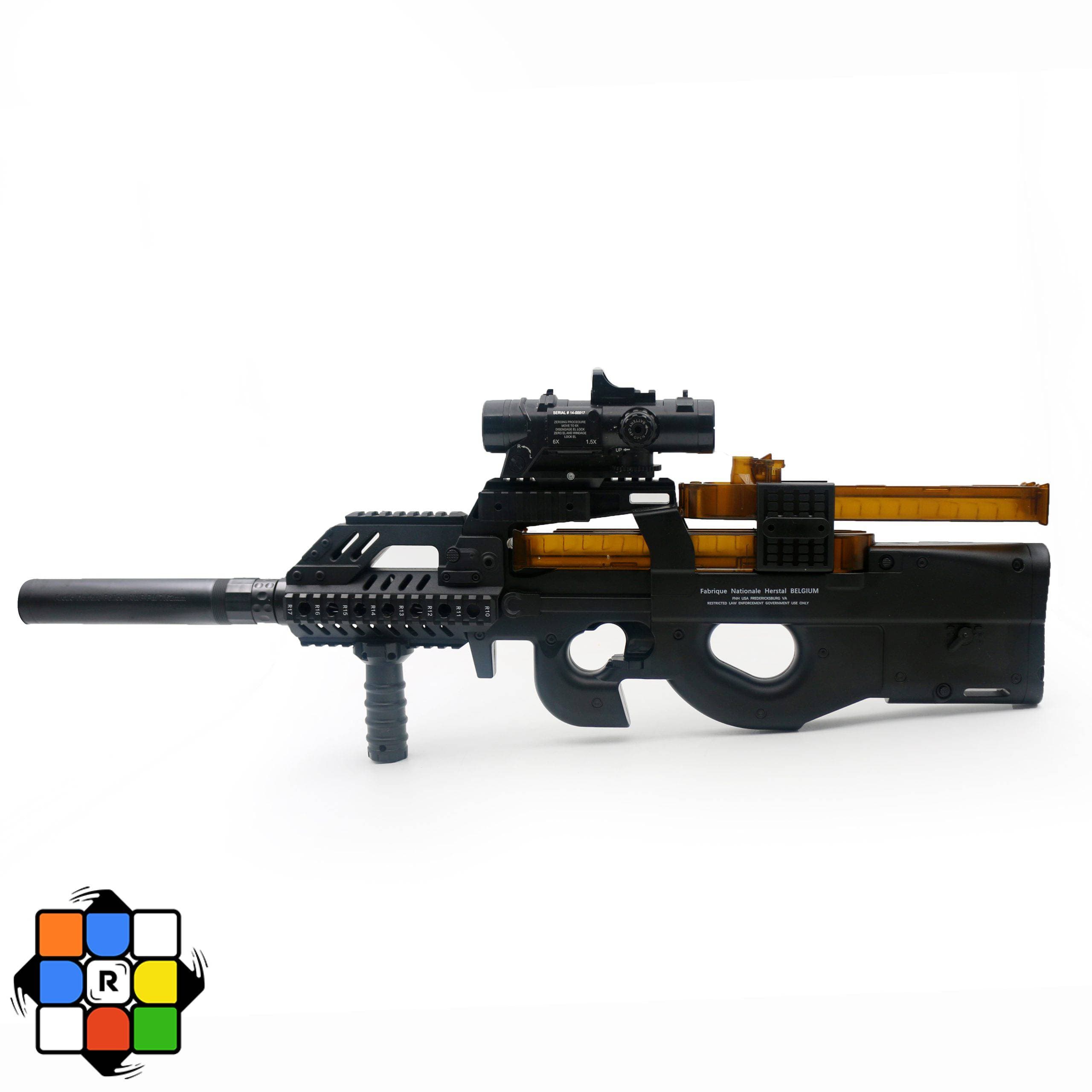 اسباب بازی تفنگ مسلسل تیر ژلهای شارژی مدل FN P90